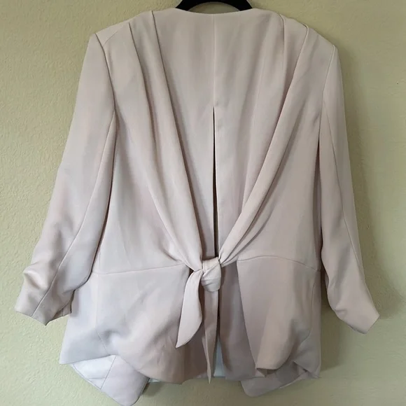 NWT Marciano Pale Pink Blazer and Cropped Pant Set Large 8 - Picture 12 of 14